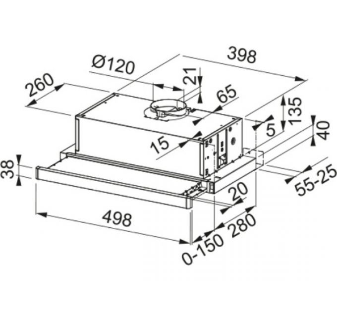 Вытяжка Franke FTC 532L GR/XS (315.0547.794)