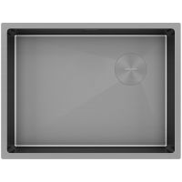 Мойка Paulmark Next-skew 58 uni PM885844-MG, матовый серый