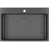 Мойка Kuchenstern WERK 80 вороненая сталь