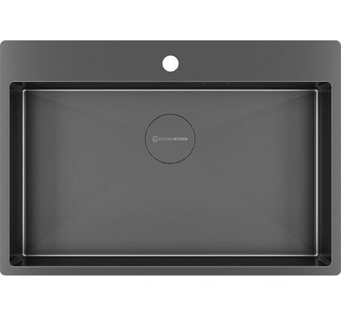 Мойка Kuchenstern WERK 80 вороненая сталь