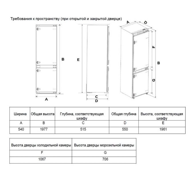 Холодильник Graude IKG 200.3 встраиваемый