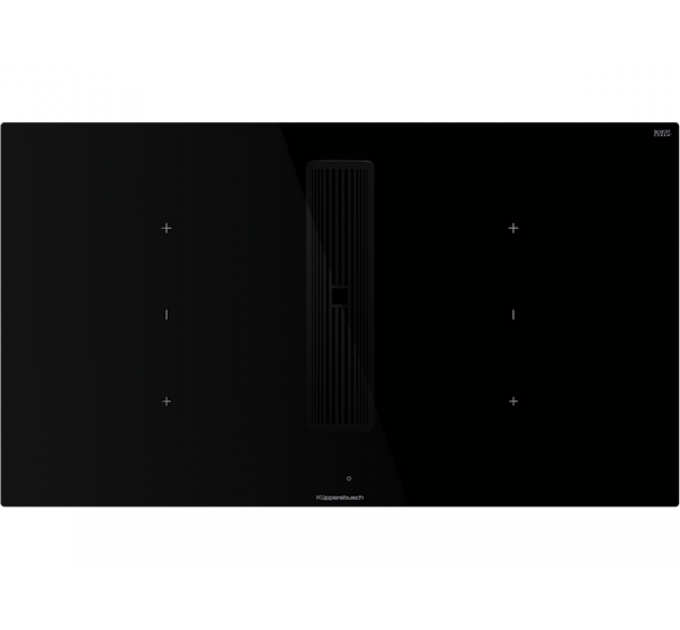 Варочная панель Kuppersbusch KMI 9350.0 SR Black Chrome индукционная с вытяжкой