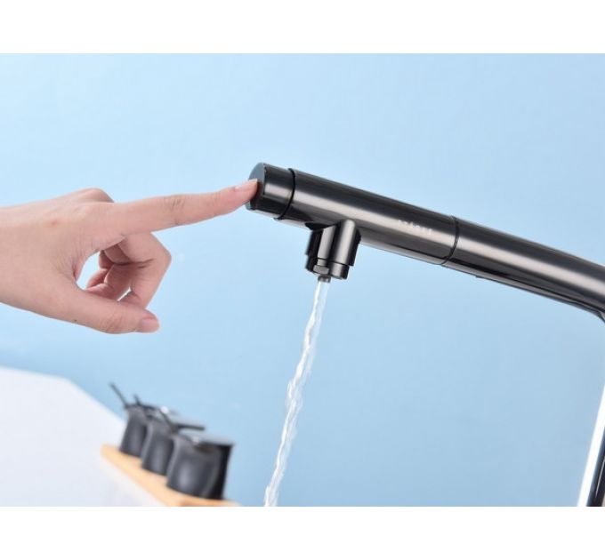 Смеситель Paulmark Viper Vi213105-GB, глянцевый черный