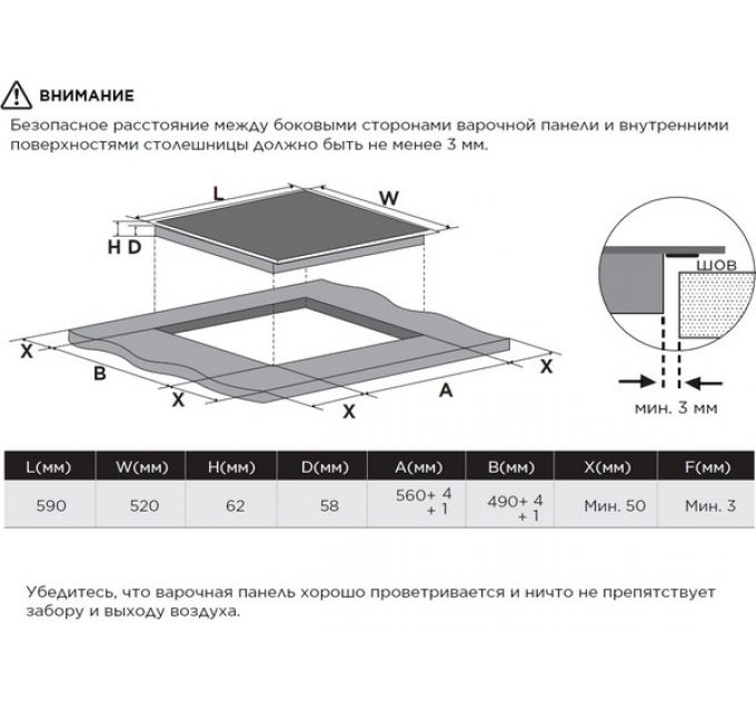 Варочная панель Midea MIH64707F индукционная
