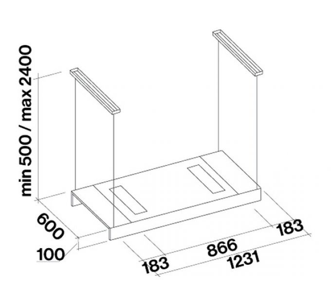 Вытяжка Falmec LIGHT BRONZE 120