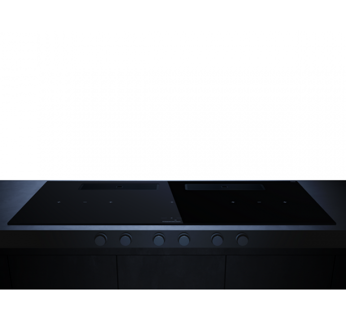 Варочная панель Kuppersbusch KMI 12850.0 SR-S Black Velvet индукционная с вытяжкой