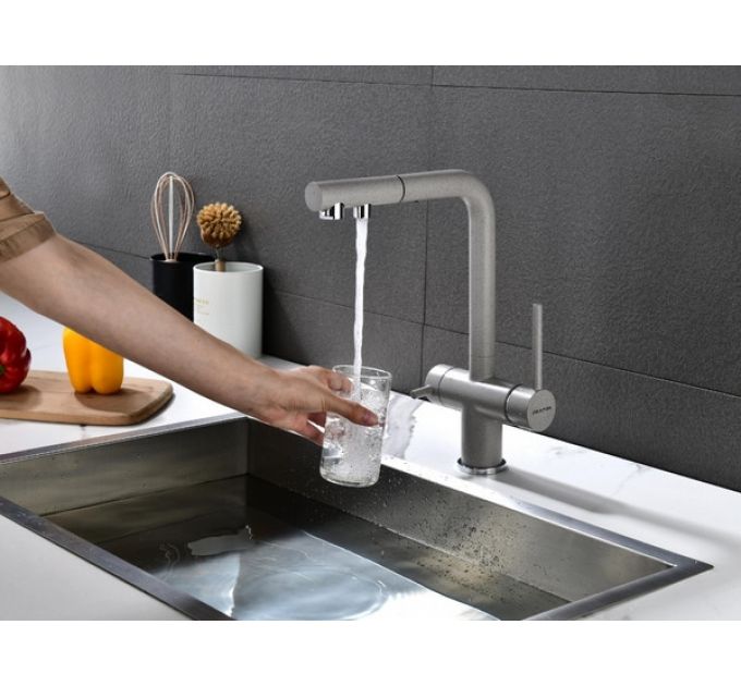 Смеситель Paulmark Serpentine Se213222-DG, графит