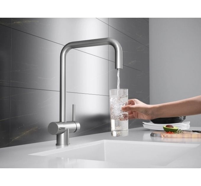 Смеситель Kuchenstern STROM-F нержавеющая сталь