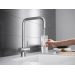 Смеситель Kuchenstern STROM-F нержавеющая сталь