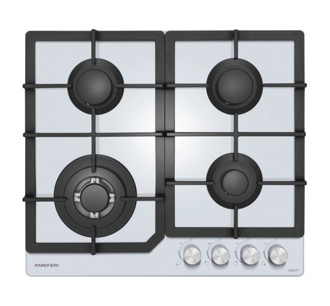 Варочная панель MEFERI MGH604WH GLASS COMFORT газовая