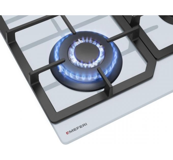 Варочная панель MEFERI MGH604WH GLASS COMFORT газовая