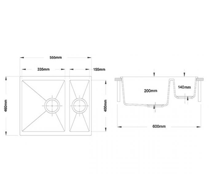 Мойка Longran Enigma ENG 555.460 15 - 38 Terra