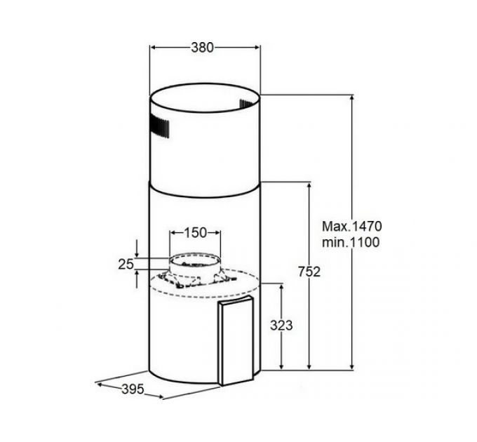Вытяжка MAUNFELD ALBA 39 Isla золотой