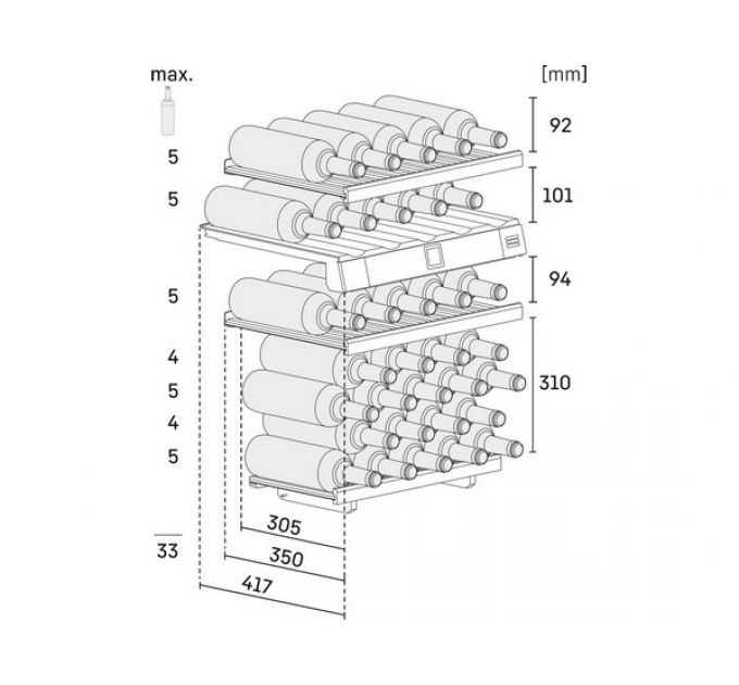 Винный шкаф Liebherr EWTgw 1683-26 001 Vinidor встраиваемый