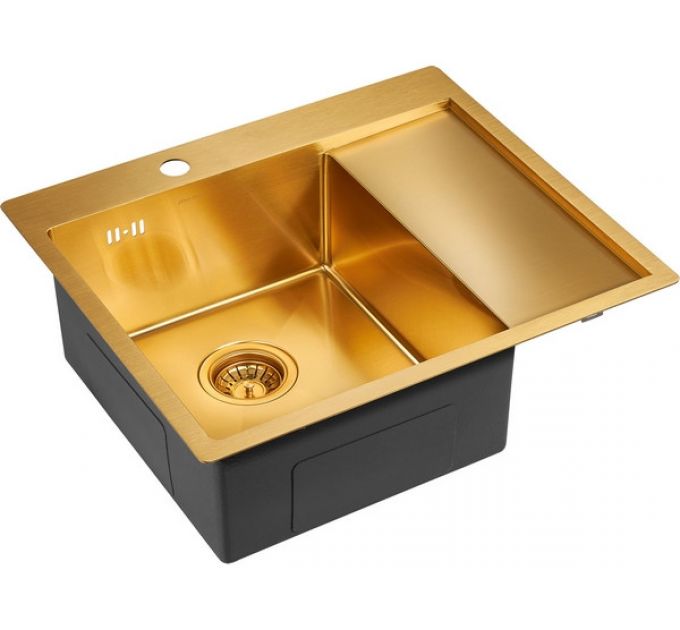 Мойка Paulmark Kroner 59F PM225951-BGL, брашированное золото