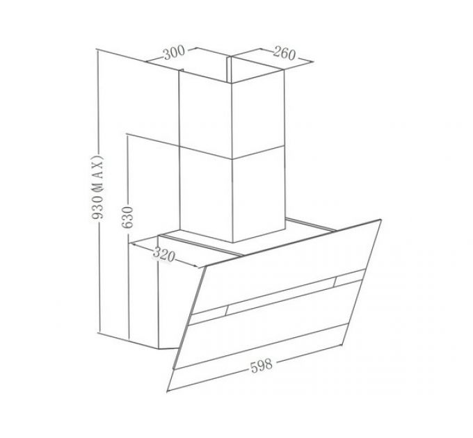 Вытяжка MEFERI AIRBOX60BK COMFORT PLUS