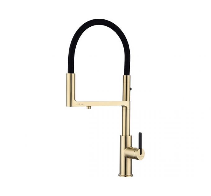 Смеситель Paulmark Tornado To213402-LG (SBG), светлое золото