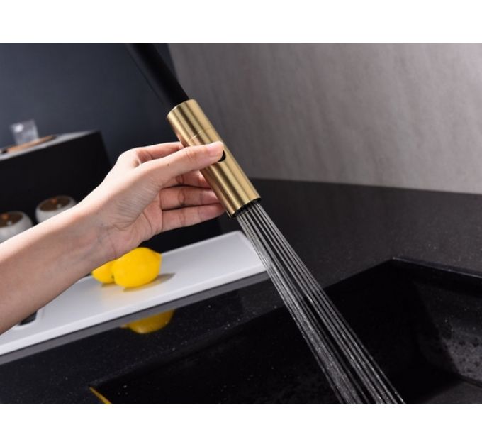 Смеситель Paulmark Tornado To213402-LG (SBG), светлое золото