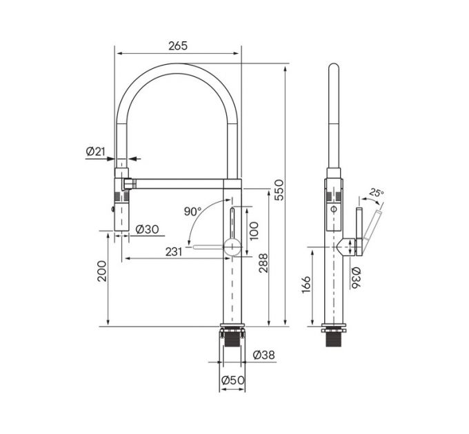 Смеситель Paulmark Leader Le214101-WH (431), белый матовый