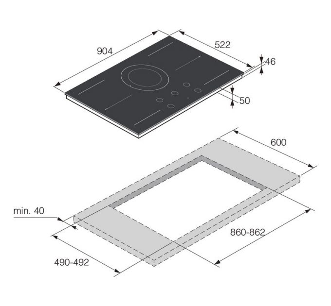 Варочная панель ASKO HID945MC индукционная