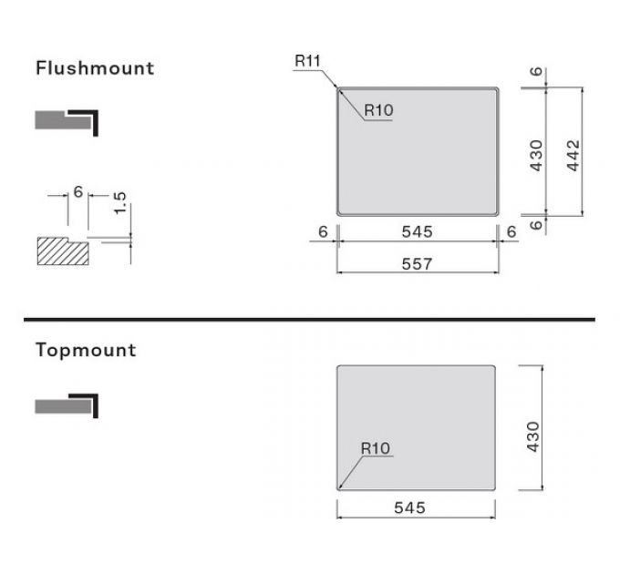 Мойка Falmec Como 18+31