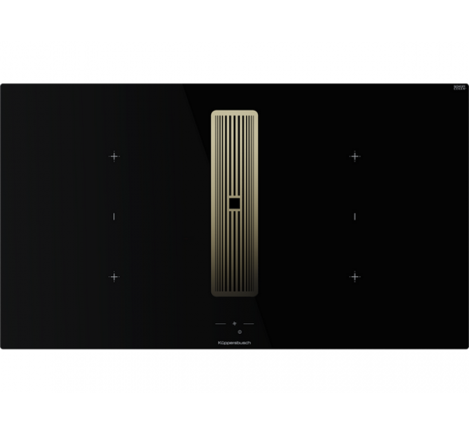 Варочная панель Kuppersbusch KMI 9850.1 SR-S Gold индукционная с вытяжкой