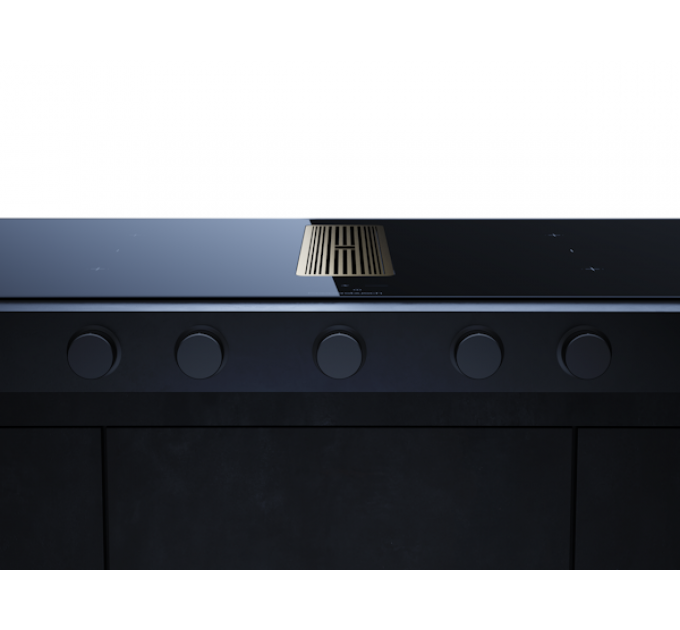 Варочная панель Kuppersbusch KMI 9850.1 SR-S Gold индукционная с вытяжкой