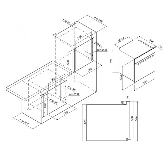 Духовой шкаф GRAUDE BE 60.3 SE