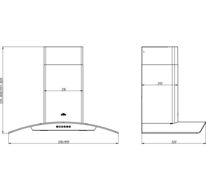 Вытяжка Elikor Аметист S4 60Н-700-Э4Д нерж/тонир