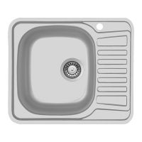 Мойка Ukinox Комфорт COM580.480 -GT6K 2L