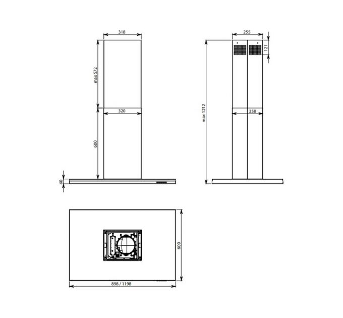 Вытяжка Falmec LUMEN IS STEEL 120