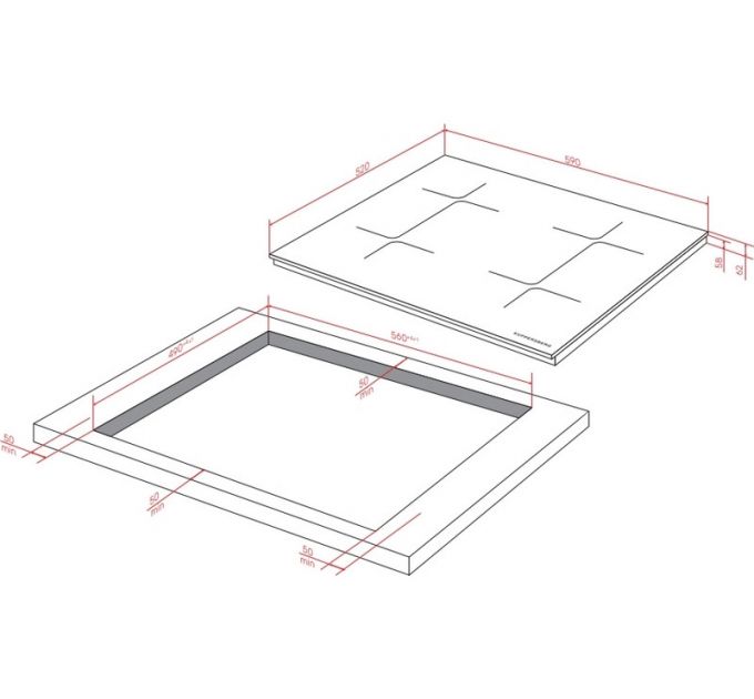 Варочная панель Kuppersberg ICI 624 индукционная