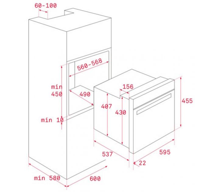 Духовой шкаф TEKA HLC 8400 NIGHT RIVER BLACK (111130003) компактный