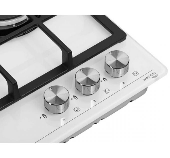 Варочная панель MEFERI MGH453WH GLASS POWER газовая
