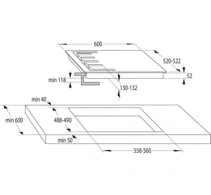 Варочная панель Gorenje GCE691BSC комбинированная