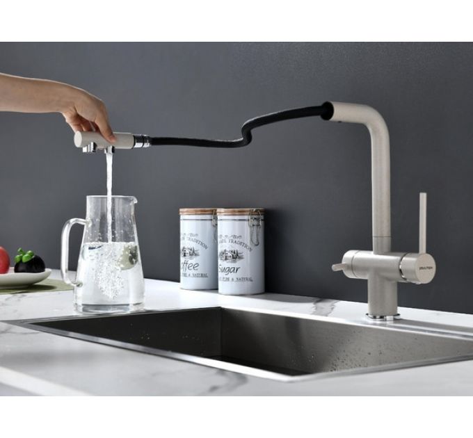 Смеситель Paulmark Serpentine Se213222-BE, бежевый