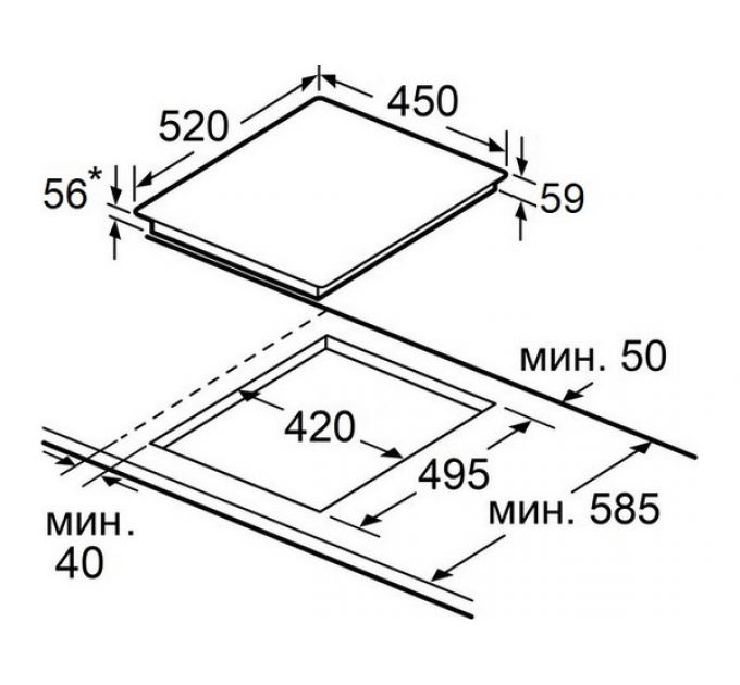 Варочная панель MAUNFELD AVI4536SBK индукционная