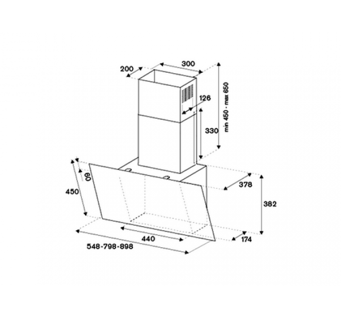 Вытяжка Bertazzoni KV90MOD1NA