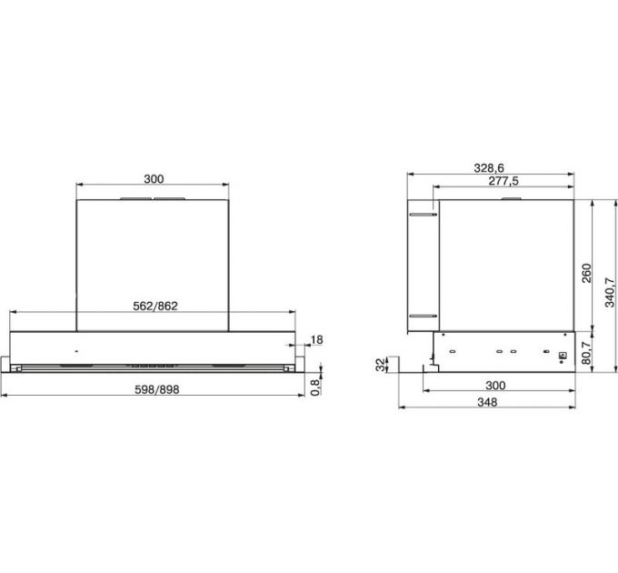 Вытяжка Elikor Evolution 90П-750-Э3Д
