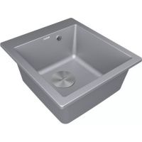 Мойка Paulmark Kante 45 PM104651-GRM, серый металлик