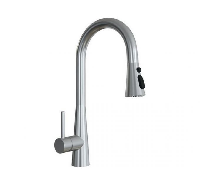 Смеситель Florentina Вита Про нержавеющая сталь