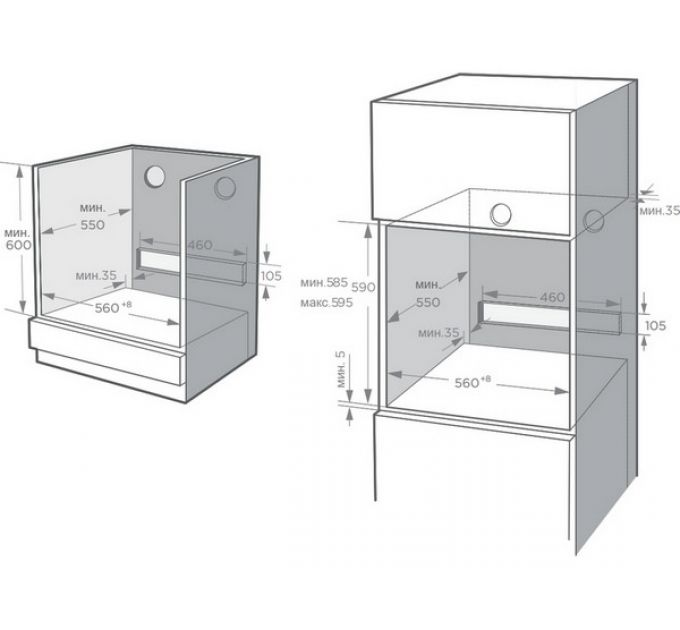 Духовой шкаф Midea MO86000MGB с СВЧ