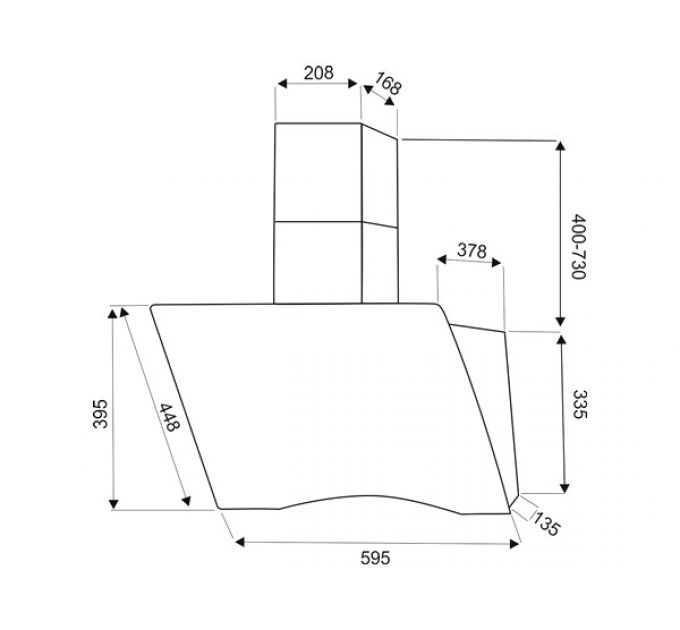 Вытяжка EXITEQ EX-1116 white