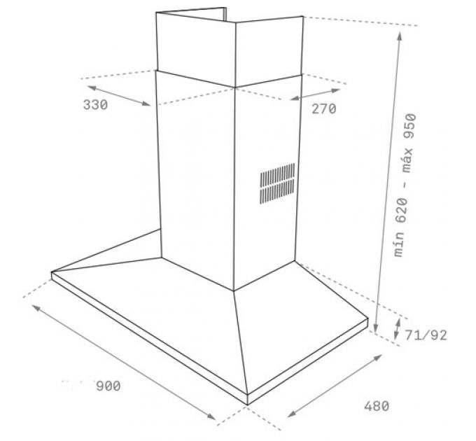 Вытяжка Teka TIKAL DSS 985 INOX (40437010)