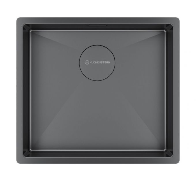 Мойка Kuchenstern KRAFT 50 вороненая сталь
