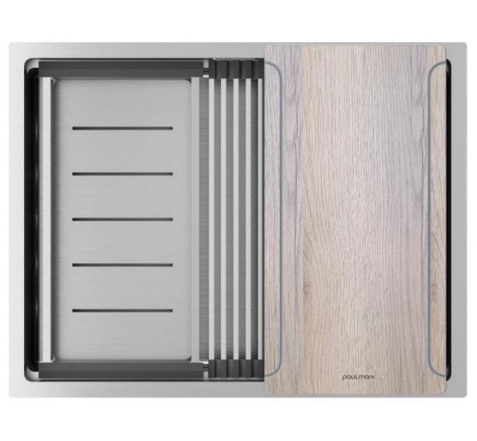 Мойка Paulmark Next-multi sink 58 uni PM785845-BS, брашированная нерж. сталь