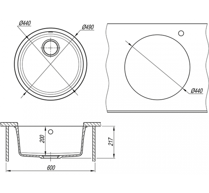 Мойка Florentina Вега Зеро песочный