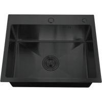 Мойка Handmade MR-5050BL, вороненая сталь (набор 3 в 1)