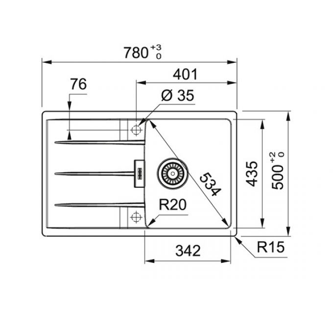 Мойка Franke CNG 611/211-78, белый (114.0639.683)