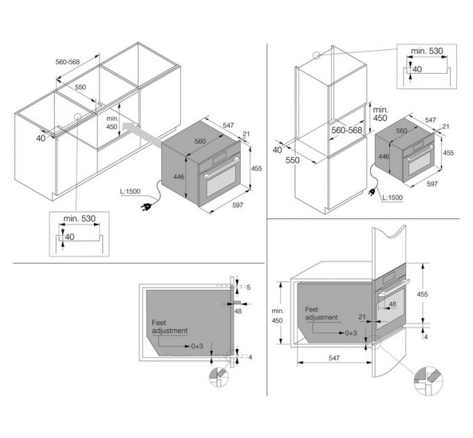 Духовой шкаф ASKO OCS8478G компактный с паром